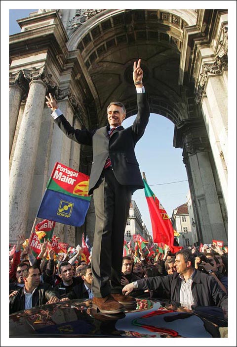 Cavaco Silva em campanha eleitoral